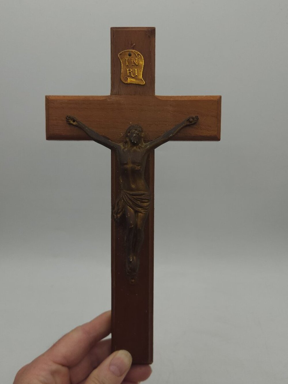 Vintage Crucifix Mid Century Modern Wall Crucifix 10" X 5"